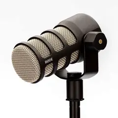 RODE - PodMic Dynamic Podcasting Microphone - Negro