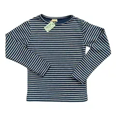 RED CARROT - Polo azul y blanco rayado de algodon
