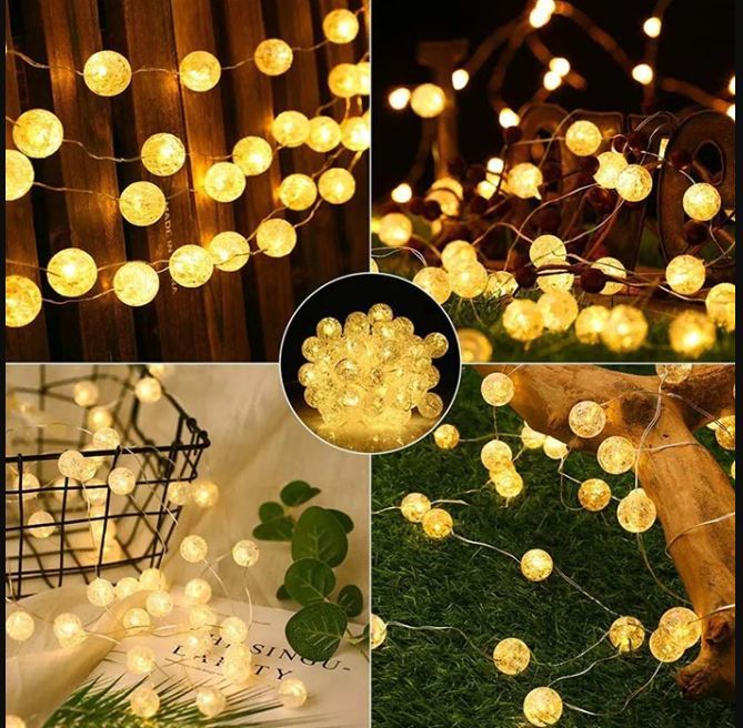 LUCES NAVIDAD FORMA DE BOLITA