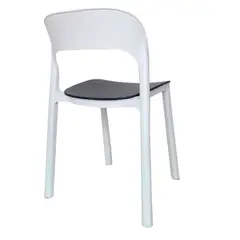 ZIYAZ - Silla De Comedor Ona SB Blanco y Gris Oscuro