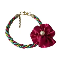 GENERICO - Collar para Mascotas Fucsia - Cuellos 42 a 47 cm