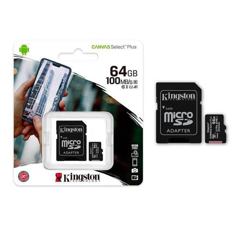 Micro sd kingston 64gb 100 mb