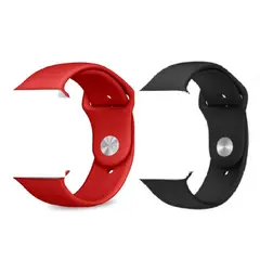 GENERICO - Correa Silicona para watch Apple Watch Color rojo de 42-44mm