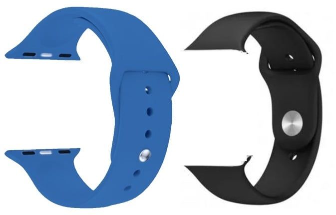 Correa Silicona para Apple Watch 42-44mm x 2 UNIDADES