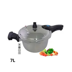 GENERICO - Olla A Presión 7L de Acero Inoxidable Brikenia Germany