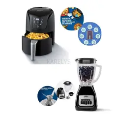 OSTER - Combo Licuadora BLSTKAGBPB + Freidora 1.8 Litros CKSTAF18DDF