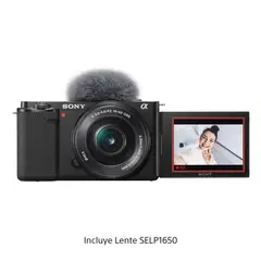 Alpha Cámara Digital Mirrorless ZV-E10L Negro