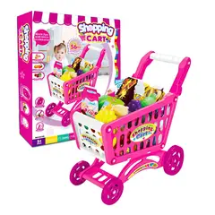 GENERICO - Juguete Carrito De Compras 56 Piezas Supermercado para Niñas