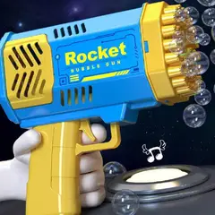 GENERICO - Lanza Burbujas Bazooka 40 Agujeros Día del Niño Genieka