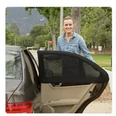 AURELA - CarShades - Set de 4 Tapasoles de Malla para Ventana de Auto