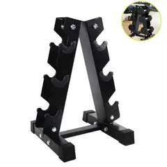 XTREME SPORT - Soporte Rack de Mancuernas de 3 pares Triangular
