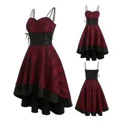 XHCY - Vestido De Fiesta Womne Vintage Con Encaje