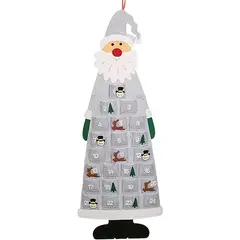 VATYERTY - Colgante Navideño De Santa Claus Con Estilo De Calendario gris