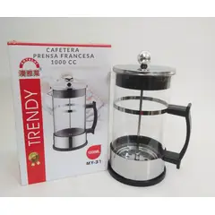 GENERICO - Cafetera Francesa plateada 1000 ml