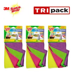 SCOTCH BRITE - Paño microfibra 29°29 4unidades colores SCOTCH-BRITE TRIPACK