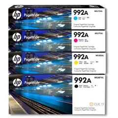 HP - Kit Tinta 992A Cyan Magenta Amarillo Negro