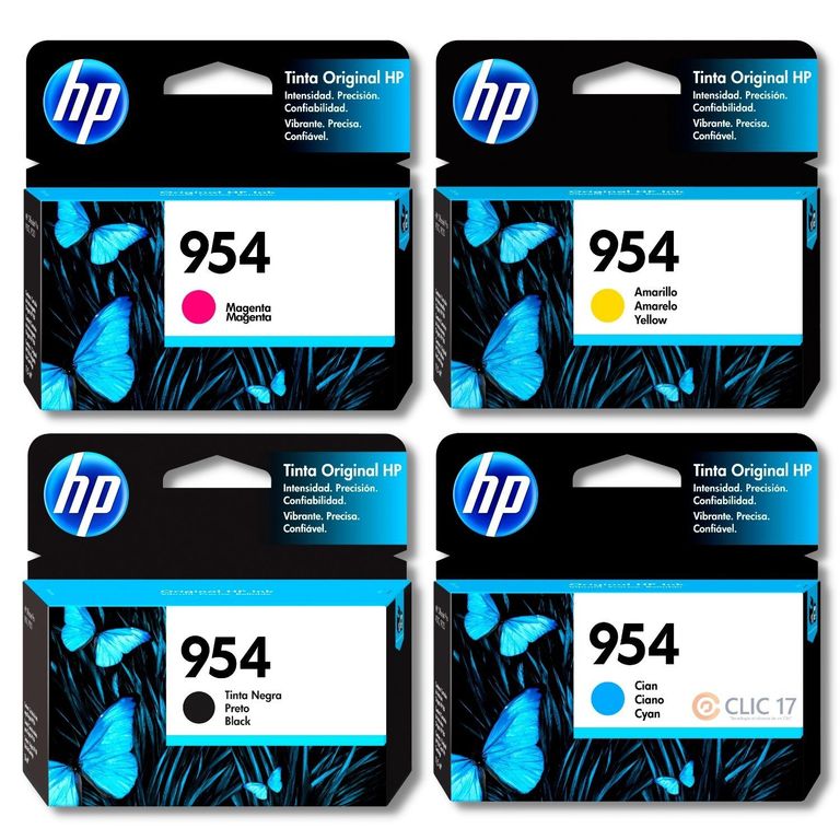 Kit Tinta 954 Cyan Magenta Amarillo Negro