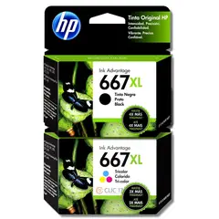 HP - Kit Tinta 667XL Negro Tricolor original