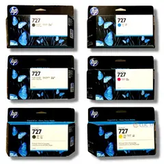 HP - Kit Tinta 727 Cyan Magenta Amarillo Mate/Black Photo/Black Gray