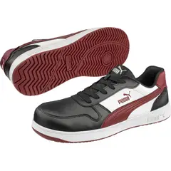 ZAPATILLA DE SEGURIDAD FRONTCOURT BLACK-WHITE-RED LOW