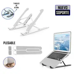 IMPORTADO MC - Soporte Plegable Antideslizante Base Laptop Notebook Premium - Blanco