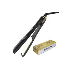 BABYLISS PRO - Alisadora Graphite Titanium Iónica 1 1/4? – Negro