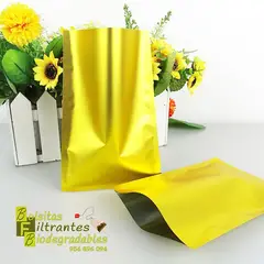 LA SEMILLITA PERUANA - 1000 Sobre Bilaminado DORADO con abre fácil, fino acabado