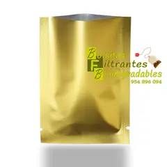 LA SEMILLITA PERUANA - 500 Sobre Bilaminado Dorado opaco con abre fácil fino acabado