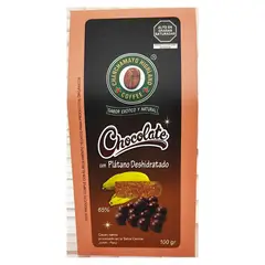 CHANCHAMAYO HIGHLAND COFFEE - Chocolate con plátano isla orgánico caja x100 gr