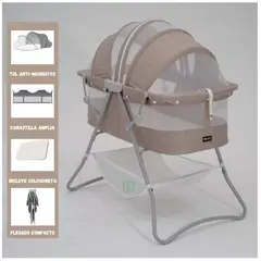 EBABY - Cuna Portátil Plegable Para Bebé »DOLLY» BEIGE