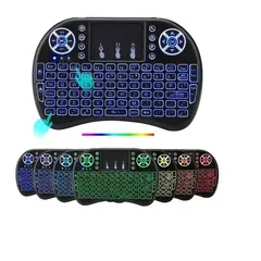 GENERICO - Mini Teclado Iluminado Inalámbrico para smart tv tv box