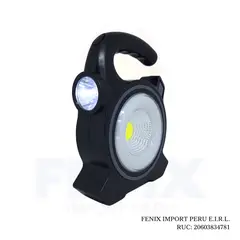 GENERICO - Lampara Y Linterna Potente Recargable Y Solar HW-319-1 Plomo
