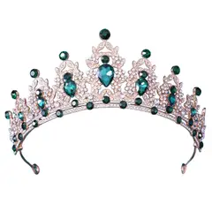 DENISASAA - Tiara Barroca Para Mujer Coronas Y Tiaras De Cristal Reina