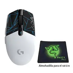 LOGITECH - Mouse Inalámbrico Lightspeed G304 Ratón Y -Razer Ratón PAD
