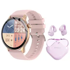 LENOVO - Toumi GT-H5 reloj inteligente y Audífonos XT61-ROSA