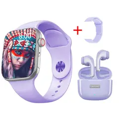 LENOVO - Audífonos LP40 Pro-Morado y Smartwatch GT-T2 PRO-Pu MAX 23inch