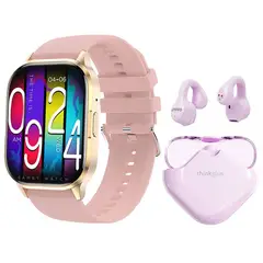 LENOVO - Toumi GT-W reloj inteligente y Audífonos XT61-ROSA