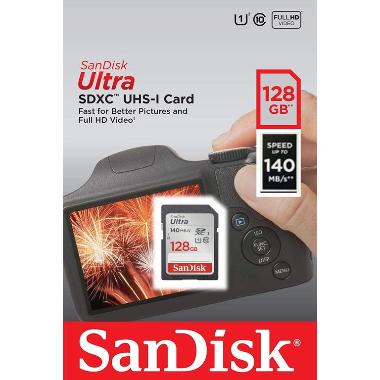 MemoriaSD Ultra SDXC 128gb UHS-I Clase-10 U1 140mbs