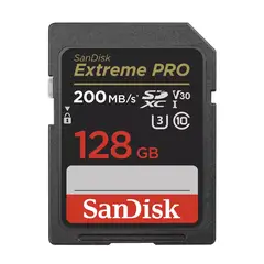 SANDISK - Memoria SD Extreme Pro 128GB 4k UHS-I C10 U3 200mbs