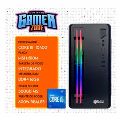 INTEL - CPU CORE i5 10400 RAM 16GB SSD 500GB Windows 10 computadora PC