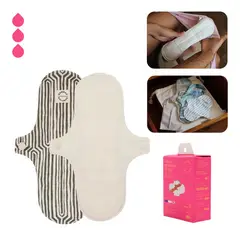 BAMBOO BALANCE - Toalla Higiénica Femenina de Tela Regular Crema