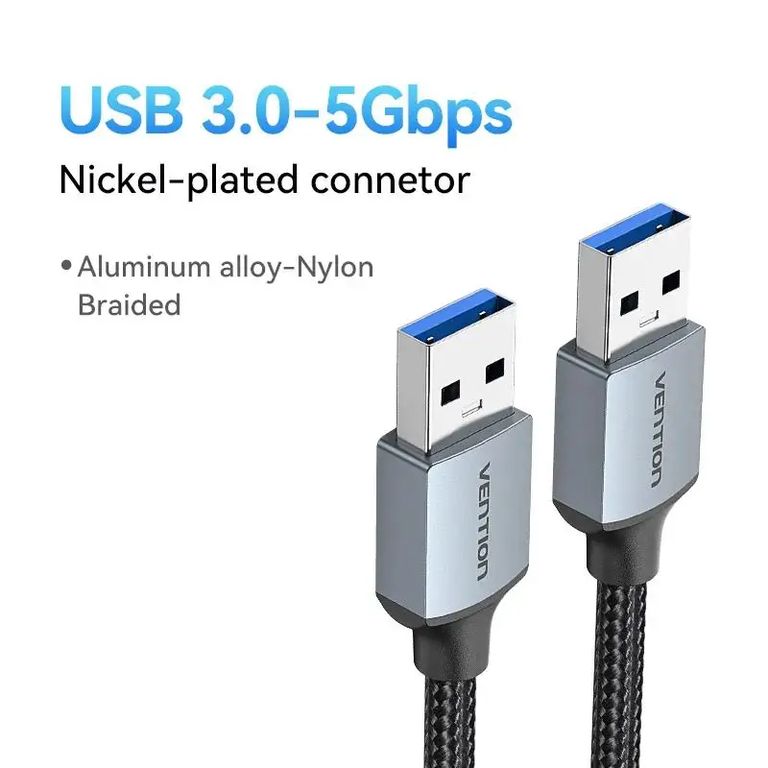 Cable Usb 3.0 PREMIUM (2m) Macho & Macho Disco Duro PC