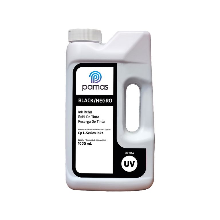 Tinta Compatible Para Epson Marca Pamas 1 Litro Ultra UV - Negro