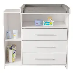 GENERICO - Cómoda Cambiador de bebe Matheus color Blanco