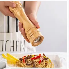 GENERICO - Pimentero Molinillo Manual de madera Especies pimienta 10 pulgadas