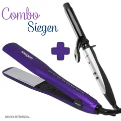 SIEGEN - Combo Plancha Alisadora SG4750 + Rizador SG2411 de 25mm
