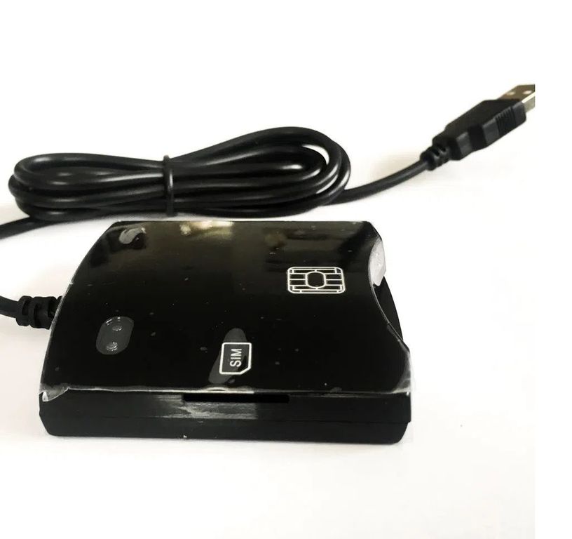 Lector De Dni Electrónico Smart Card Negro