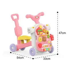 HUANGER - CAMINADOR PARA BEBE 4 EN 1 CON CENTRO DE ACTIVIDADES