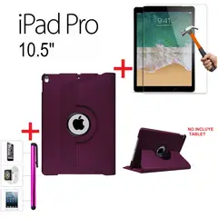 GENERICO - Funda & Mica & Lapiz para iPad Pro 10.5 A1701 A1709 Giratorio 360°