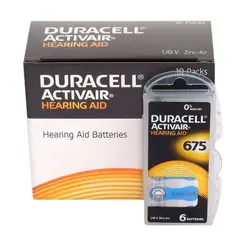 DURACELL - 60 PILAS PARA AUDIFONOS. 675. CAJA DURA